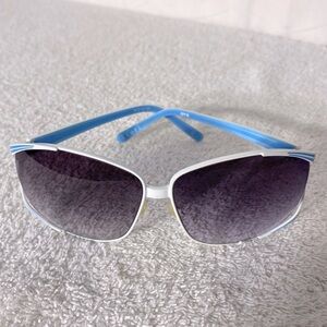 Spy Kaori White Blue Frame Ombre Lens Sunglasses